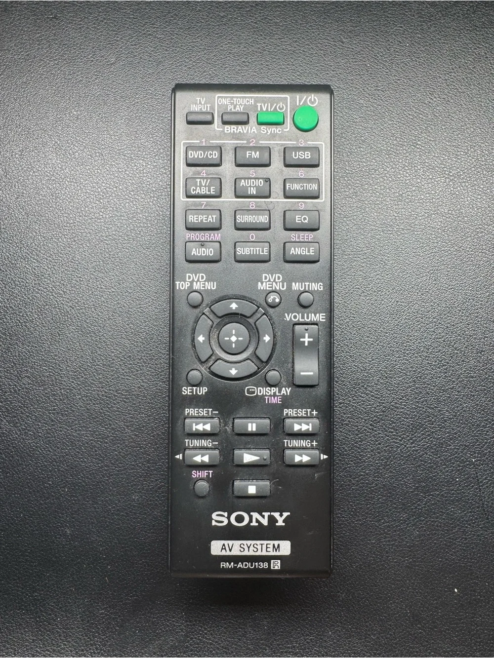 original sony rm-adu138 av system remote dav-tz140 davtz140 hbd-tz140 hbdtz140